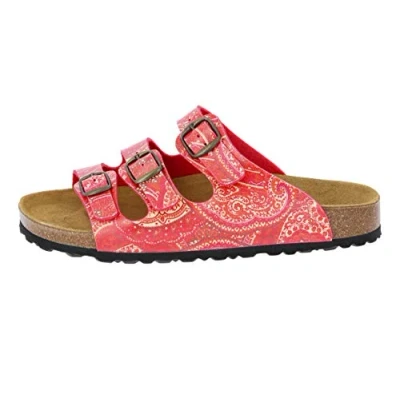 Abbildung von Lico BIOLINE LADY Damen Pantoletten, Rot/ Orange, 38 EU