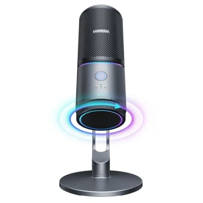 Abbildung von UGREEN Mikrofon Gaming für PC USB Microphone mit RGB Licht 24bit/96kHz Stummschalttaste Mic PS5 /PS4 Kondensatormikrofon Streaming, Gaming, Podcasting, Aufnahme, Laptop