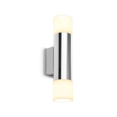 Abbildung von BRILONER LED Lampe Badezimmer Chrom, 27,5 cm, IP44 Spritzwasserschutz, Warmweißes Licht, Wandlampe, Wandleuchte Innen, Spiegelleuchte Bad, Badlampe, Spiegellampe, Silber