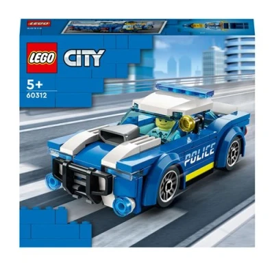 Abbildung von LEGO 60312 City Polizeiauto, Polizei Spielzeug ab 5 Jahren, Geschenk für Kinder mit Polizisten Minifigur, Abenteuer Serie, kreatives Kinderspielzeug Jungen und Mädchen