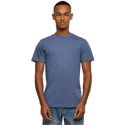 Abbildung von Build your Brand Herren BY004 T Shirt Round Neck Shirt, vintageblue, S