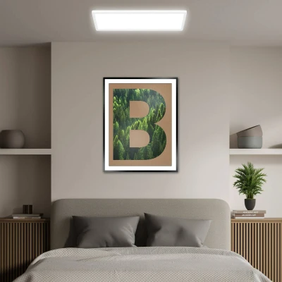 Abbildung von LED Deckenleuchte Tava A, 58x20 cm, Kunststoff, weiß