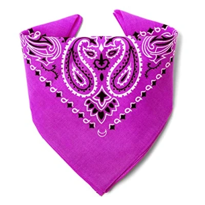 Abbildung von Karl Loven Orchidee Bandana Paisleymuster 100% Baumwolle Dicker Stoff 20 Exklusivfarben