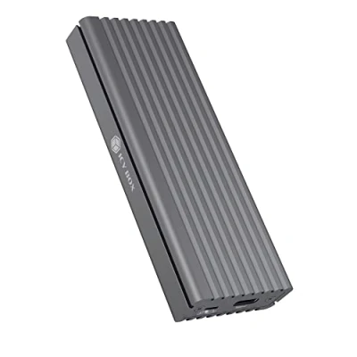 Abbildung von ICY BOX SSD M.2 NVMe Gehäuse, USB 3.1 (Gen2, 10 Gbit/s), Kühlsystem, C, A, PCIe M Key, Aluminium, grau