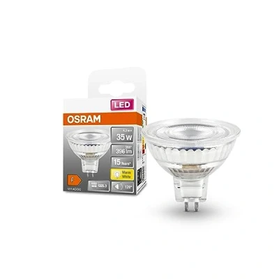 Abbildung von OSRAM LED SPOT MR16 GL 35 Niedervolt Reflektorlampe, Retrofit Sockel GU5; 3, 4,3W, 396lm, 2700K, warmweißes Licht, sehr geringer Energieverbrauch, lange Lebensdauer, keine Aufwärmzeit
