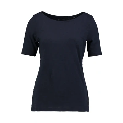 Abbildung von Marc O&#039;Polo Short Sleeve BOAT NECK Tshirt basic, Damen, Größe: XS, Manic midnight