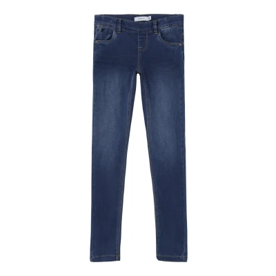 Abbildung von Name it Nkfrose WIDE Jeans Straight Leg für Kinder, Größe: 140, Dark blue denim