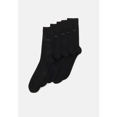 Abbildung von BOSS Herren 5p Uni Color Cc Herrensocken, Black1, 39 42 EU