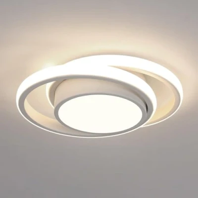 Abbildung von Comely LED Deckenlampe Modern, 32W, 2350LM, 4500K Neutralweiß, Rundes Design, Ø 280mm Energieeffiziente Deckenleuchte für Schlafzimmer, Badezimmer, Küche, Flur &amp; Balkon