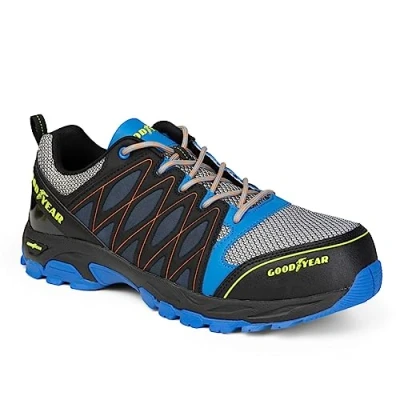 Abbildung von Goodyear GYSHU1503 S1P SRA HRO Metallfreie Arbeitssicherheitstrainer für Männer, blau/schwarz, 41 EU