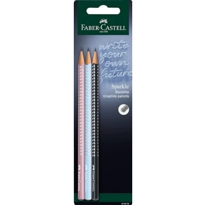 Abbildung von FABER CASTELL 218470 Bleistifte Set New Harmony, 3 Sparkle, Härtegrad B
