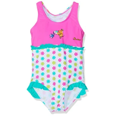 Abbildung von Playshoes UV Schutz Badeanzug Mädchen Schwimmanzug Badebekleidung, Die Maus Blumen, 110/116