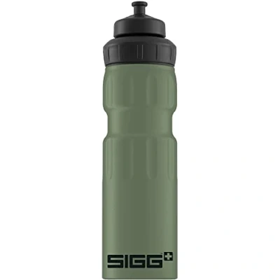 Abbildung von SIGG Alu Fahrrad Trinkflasche WMB Sports Blue Touch Mit 3 Stufen Sportverschluss Klimaneutral Zertifiziert Auslaufsicher Federleicht BPA frei Sport &amp; Zubehör Grün 0,75L
