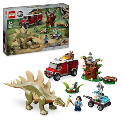 Abbildung von Lego Jurassic World Dinosaurier Missionen: Entdeckung des Stegosaurus, Abenteuer Spielset für Jungen und Mädchen ab 6 Jahren, Geschenk Fans von Ben Sammy 76965