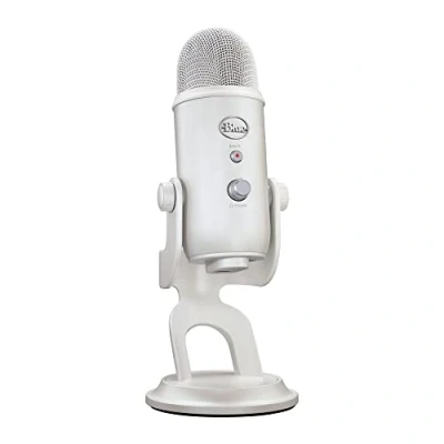 Abbildung von Logitech G Blue Yeti USB Gaming Mikrofon in Premiumqualität für Streaming, VO!CE Software, PC, Podcast, Studio, Computer Mikrofon, Exklusive Streamlabs Themes, Sonderedition Weiß
