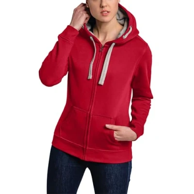 Abbildung von HRM Damen Jacket F hoodie, Rot, S EU