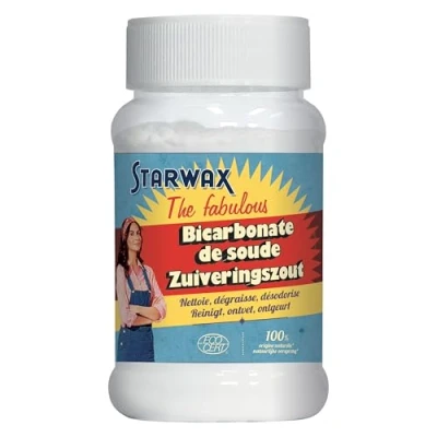 Abbildung von STARWAX THE FABULOUS Haushaltsnatron Reinigt, entfettet, neutralisiert Gerüche und lässt das Haus glänzen Unverzichtbar bei der Pflege des Hauses 100% natürlichen Ursprungs Ecocert 500 g