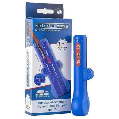 Abbildung von WEICON TOOLS Rundkabel Stripper No. 13; Entmanteler für Rund und Feuchtraumkabel von 6 13 mm Ø; Abmantelungswerkzeug