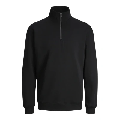 Abbildung von Jack &amp; Jones Jjebradley HALF ZIP Sweatshirt, Herren, Größe: Medium, Black