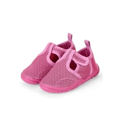 Abbildung von Sterntaler Badeschuh Mesh mit Klettverschluss für Mädchen Kordelstopper Aqua Babyschuhe rutschfester Sohle Badespaß Purpur, 19/20 EU