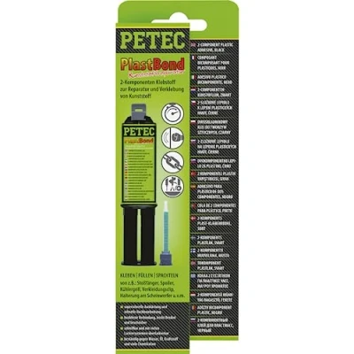 Abbildung von PETEC PlastBond 2 Komponenten Kleber Kunststoffkleber extra stark 24 ml + Mischrohr. Zwei Komponentenkleber zum Kleben von Kunststoff, Metall 98325