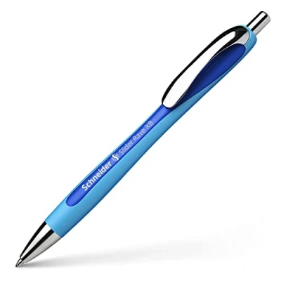 Abbildung von Schneider 73253 Slider Rave XB Kugelschreiber (Strichstärke: XB, dokumentenechte Mine, Made in Germany) 1er Blister, Schreibfarbe: blau