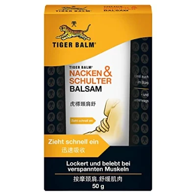 Abbildung von TIGER BALM NACKEN &amp; SCHULTER Balsam Pflegende Einreibung ideal für unterwegs 50 g