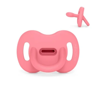 Abbildung von Suavinex, Silikon Schnuller, 6/18 Monate, Physiologischer Sx Pro Sauger, Superweich &amp; Flexibel, Ideal zum Schlafen, Respektiert die Mundentwicklung, Colour Essence, Fuchsia