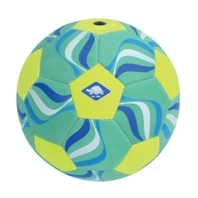 Abbildung von Schildkröt® Neopren Mini Beachsoccer, Kleiner Fußball ideal für kleine Kinderhände und Füße, griffige Textile Oberfläche, salzwasserfest, Größe 2, Ø 15 cm, 970344
