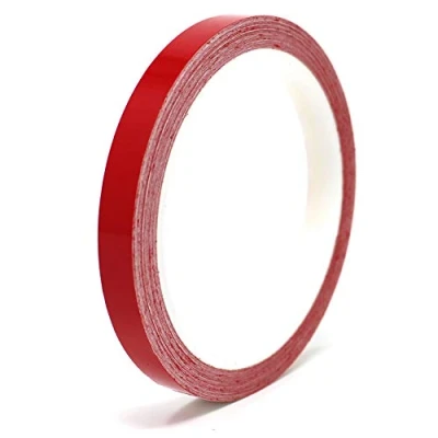 Abbildung von Finest Folia 10 Meter (0,79/Meter) Zierstreifen Auto Motorrad Boot Modellbau Farbauswahl Dekorstreifen Seitenstreifen Klebestreifen (Rot Glanz, 9mm Breite)