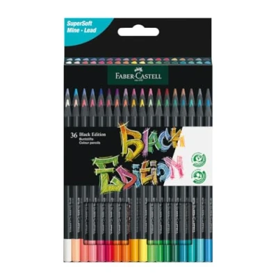 Abbildung von FABER CASTELL 116436 Buntstifte Blackwood, Black Edition, 36er Etui