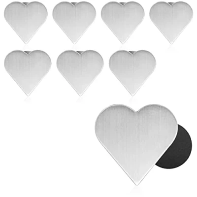 Abbildung von com four® 8X Tischdeckenbeschwerer Tischtuchgewichte aus Edelstahl magnetische Tischtuchklammer ca. 45g