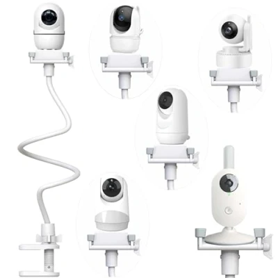 Abbildung von Derebir Babyphone Halterung Kamera Halter Baby Handyhalter Kompatibel für Philips Avent/Momcozy/Reer/Babymoov/GHB/Hellobaby die meisten Video