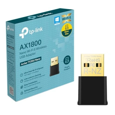 Abbildung von TP Link Archer TX20U Nano WLAN Stick Für PC, WiFi 6 AX1800 Dual Band Adapter, Größe, WPA3, MU MIMO, nur Kompatibel mit Windows 11/10