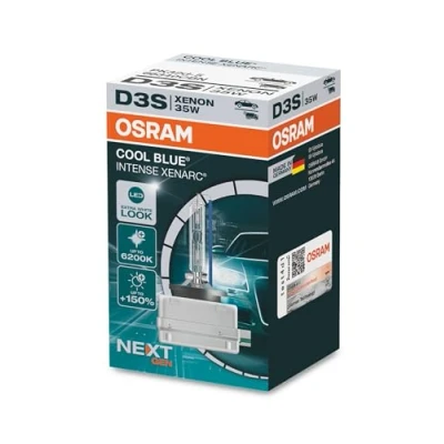 Abbildung von OSRAM XENARC COOL BLUE INTENSE D3S, 150% mehr Helligkeit, bis zu 6.200K, Xenon Scheinwerferlampe, LED Look, Faltschachtel (1 Lampe)
