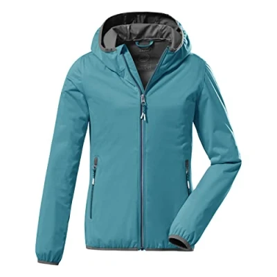 Abbildung von killtec Mädchen KOS 164 GRLS Sftshll Jckt Lightweight Jacke mit Stehkragen packbar JCKT, dunkelaqua, 164, 38362 000