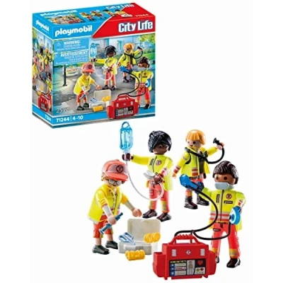 Abbildung von PLAYMOBIL City Life 71244 Rettungsteam, Spielzeug für Kinder ab 4 Jahren