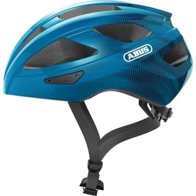 Abbildung von ABUS Rennradhelm Macator sportiver Fahrradhelm für Einsteiger auch Zopfträger/ innen Damen und Herren Blau, Größe M