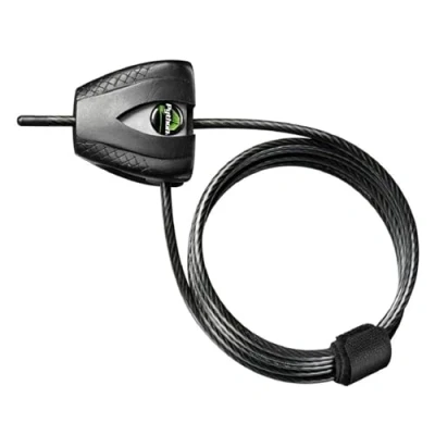 Abbildung von Master Lock 8417EURDPRO Verstellbares Kabelschloss mit Schüsselschloss [Kabel einstellbar von 30 cm bis 1,8 m] [Python] Ideal für Sportausrüstung, Werkzeuge und Gartenmöbel
