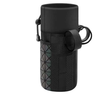 Abbildung von AiQInu Fahrrad Flaschenhalter Universell, Getränkehalter mit Tasche, für Folding, Kinderwagen, Motorrad, Rollstuhl, Scooter