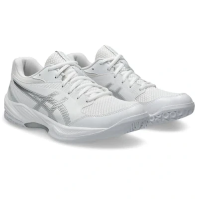 Abbildung von Asics Geltask 4 Handballschuh, Damen, Größe: 41.5, White/pure silver Schuhe