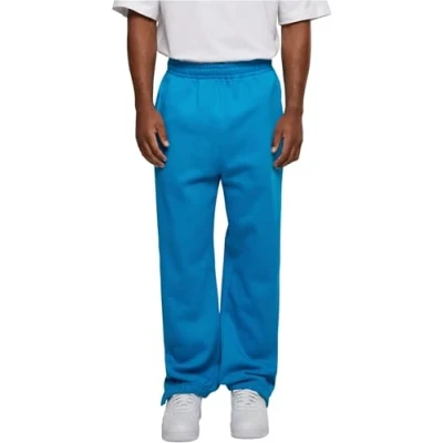 Abbildung von Urban Classics Herren Trainingshose Sweatpants, Jogginghose für Männer, Straight Leg, Reißverschlüsse an den Beinabschlüssen, 3XL, Turquoise