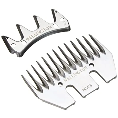 Abbildung von Kerbl Schermesser Set Wellington (Obermesser 18140 + Untermesser 18141, Zubehör für Schafschermaschine FarmClipper Profi) 18142