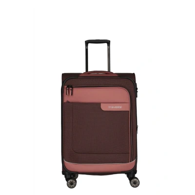 Abbildung von Travelite Viia 4w Trolley M 67 Frühlingsrose Koffer mit 4 Rollen Weichgepäck