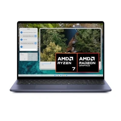 Abbildung von Dell Inspiron 16 5645 Laptop 16&quot; 16:10 FHD+ (1920 x 1200) Display AMD Ryzen 7 8840U Prozessor Radeon Graphics GB RAM 1 TB Windows 11 Home QWERTZ Tastatur
