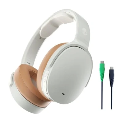 Abbildung von Skullcandy Hesh ANC Over Ear Wireless Kopfhörer mit Noise Cancelling, 22 Std. Akkulaufzeit, Mikro, kompatibel iPhone, Android und Bluetooth Geräten Weiß