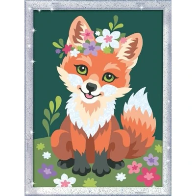 Abbildung von Ravensburger CreArt 23765 Blumiger Fuchs Malen nach Zahlen für Kinder ab 9 Jahre