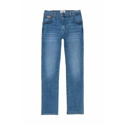 Abbildung von Wrangler Texas Jeans Straight Leg, Herren, Größe: 40x34, Neon blue