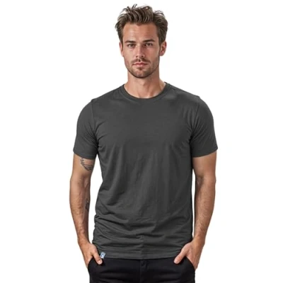 Abbildung von ALPIN LOACKER Merino Shirt Herren Kurzarm I Antischweißshirt Merinowolle Tshirt Thermooberteil atmungsaktiv, Grau S