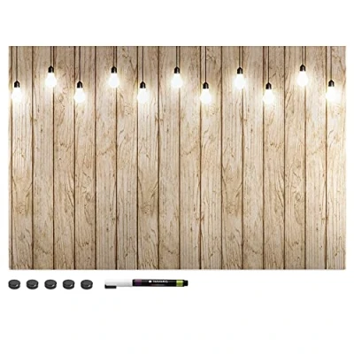 Abbildung von Navaris Magnettafel Magnetwand 60x40cm Pinnwand magnetisch Küche Vision Board groß Memoboard Magnetboard zum Beschriften Mit Magneten und Stift